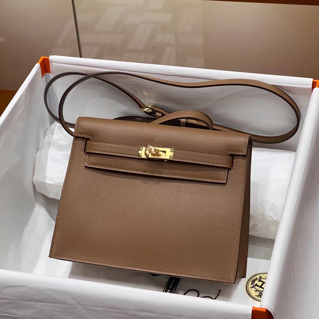 HERMES 爱马仕 Kellydanse 22cm D0 Evercolor 进口蜜蜡线 全手工制作 蜜蜡线内缝 Birkinmm 铂金女王