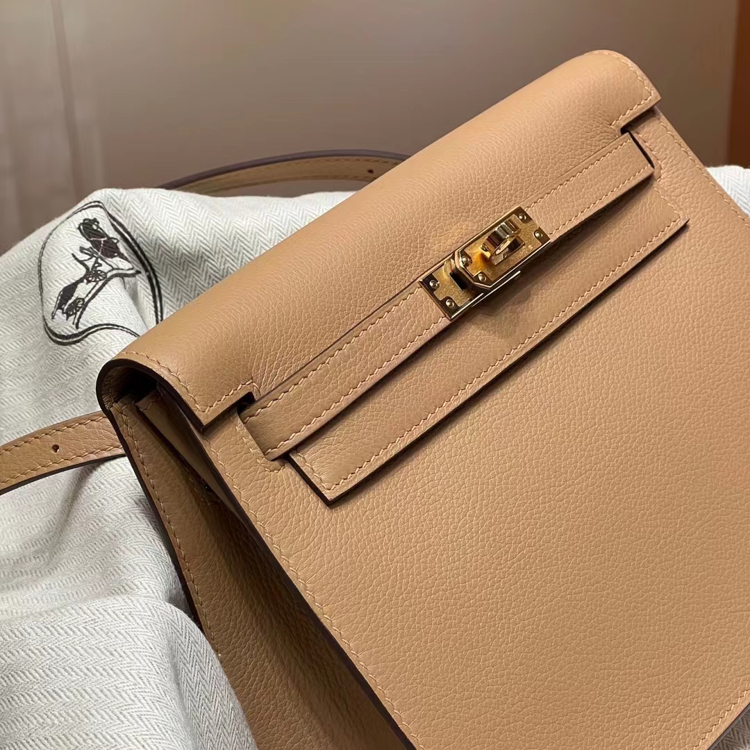 HERMES 爱马仕 Kellydanse 22cm Trench S2 Evercolor 进口蜜蜡线 全手工制作 蜜蜡线内缝 Birkinmm 铂金女王