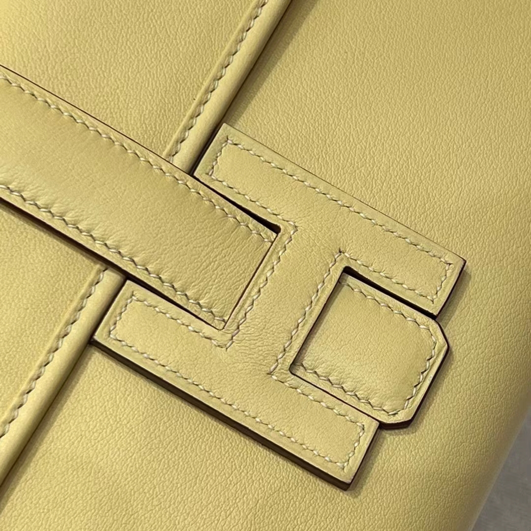 HERMES 爱马仕 Jige Elan 29cm 1Z 小鸡黄 Swift 进口蜜蜡线 全手工制作 蜜蜡线内缝 Birkinmm 铂金女王