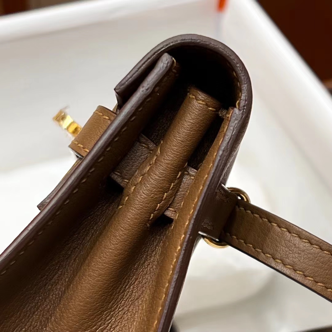 HERMES 爱马仕 Kellydanse 22cm D0 Evercolor 进口蜜蜡线 全手工制作 蜜蜡线内缝 Birkinmm 铂金女王
