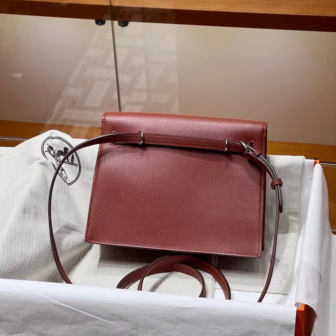HERMES 爱马仕 Kellydanse 22cm 4E Evercolor 进口蜜蜡线 全手工制作 蜜蜡线内缝 Birkinmm 铂金女王