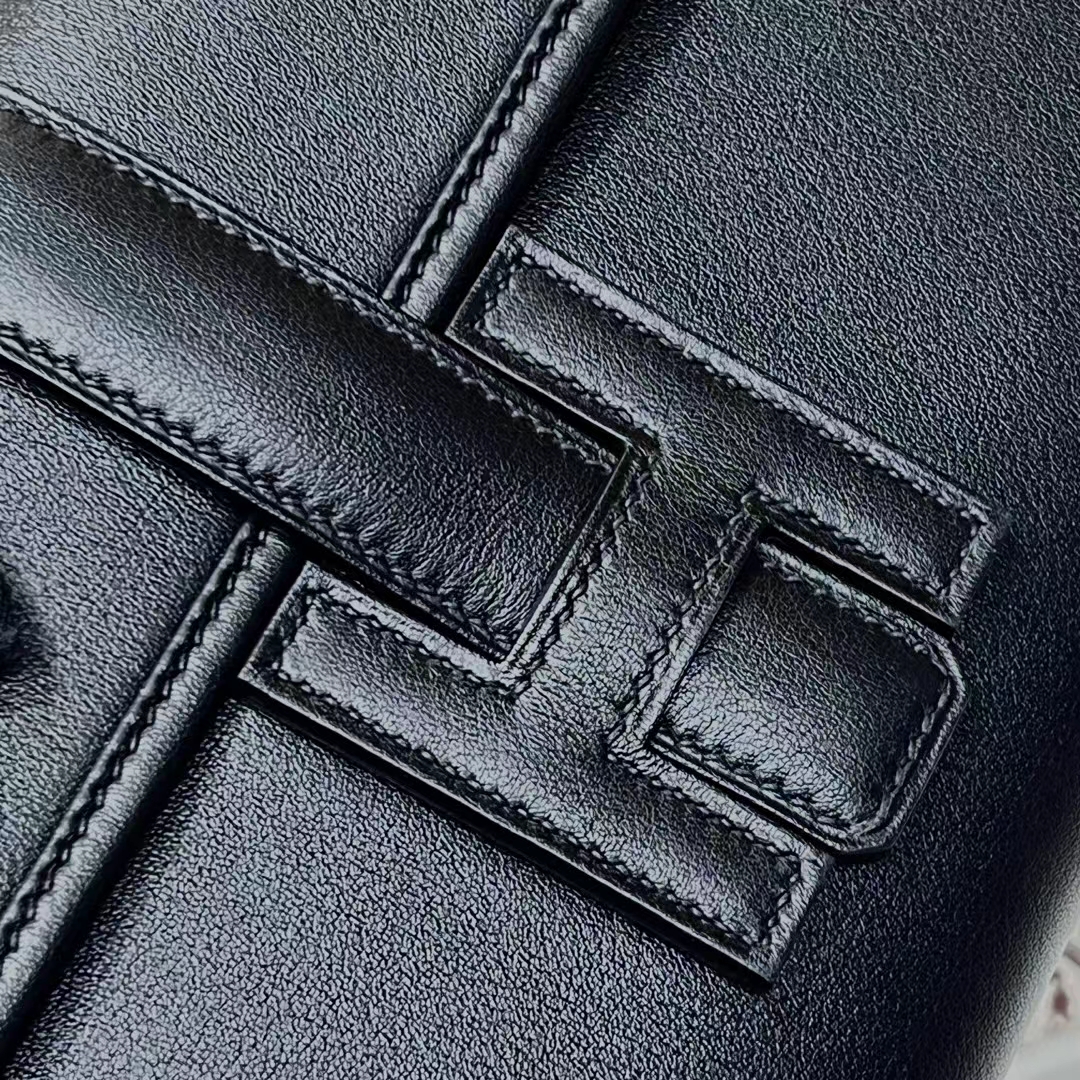 HERMES 爱马仕 Jige Elan 29cm 89 Nior 黑色 Swift 进口蜜蜡线 全手工制作 蜜蜡线内缝 Birkinmm 铂金女王