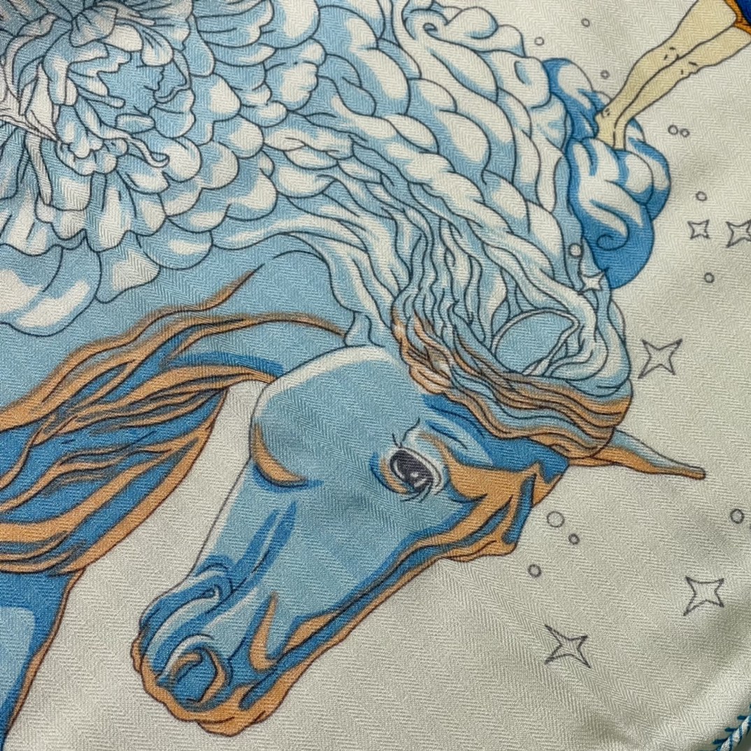 铂金女王 Birkinmm HERMES秋冬丝绒披肩 140 x140cm 70%山羊绒 30%桑蚕丝 纯手工卷边