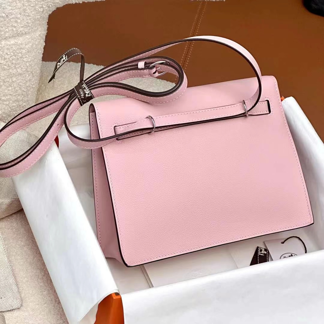 HERMES 爱马仕 Kellydanse 22cm 3Q Rose sakura樱花粉 Evercolor 进口蜜蜡线 全手工制作 蜜蜡线内缝 Birkinmm 铂金女王-铂金女王 HERMES 爱马仕 Kellydanse 22cm 3Q Rose sakura樱花粉 Evercolor 进口蜜蜡线 全手工制作 蜜蜡线内缝 Birkinmm 铂金女王