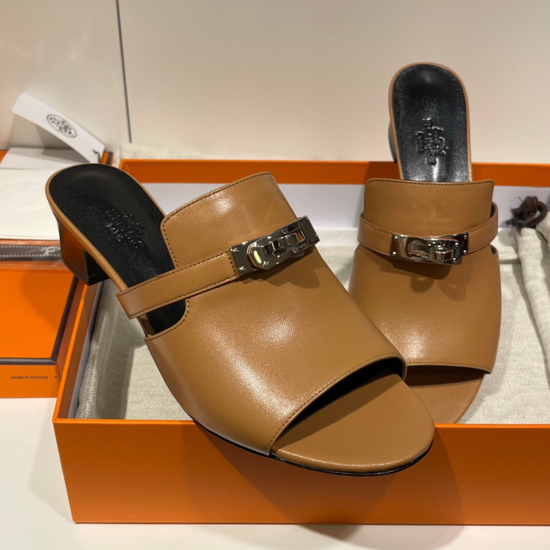 HERMES 爱马仕 拖鞋 34-41码 进口真皮大底 全手工制作