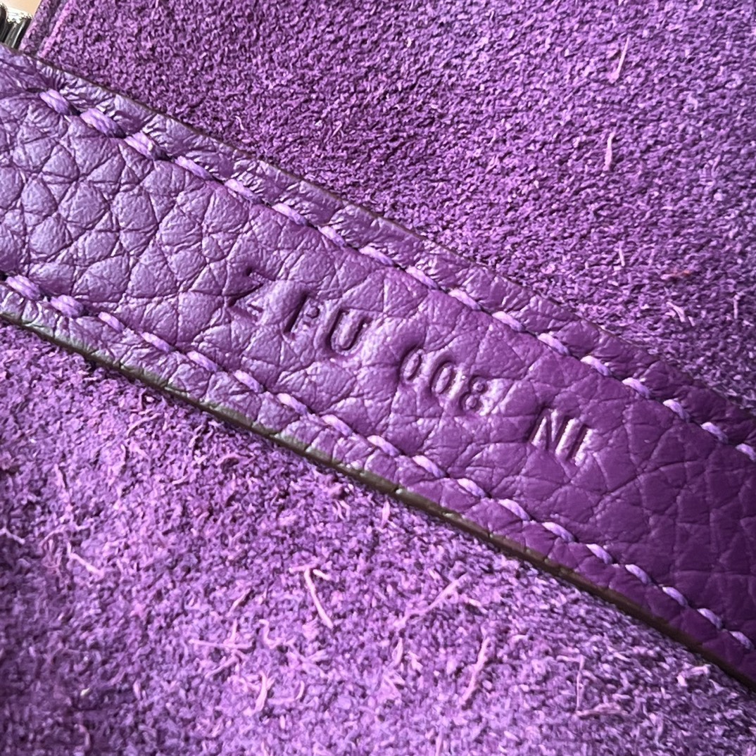 HERMES 爱马仕官网推荐 菜篮子 Picotin 纯手工 P9 Anemone 银莲花紫 TC皮 进口蜜蜡线 全手工制作