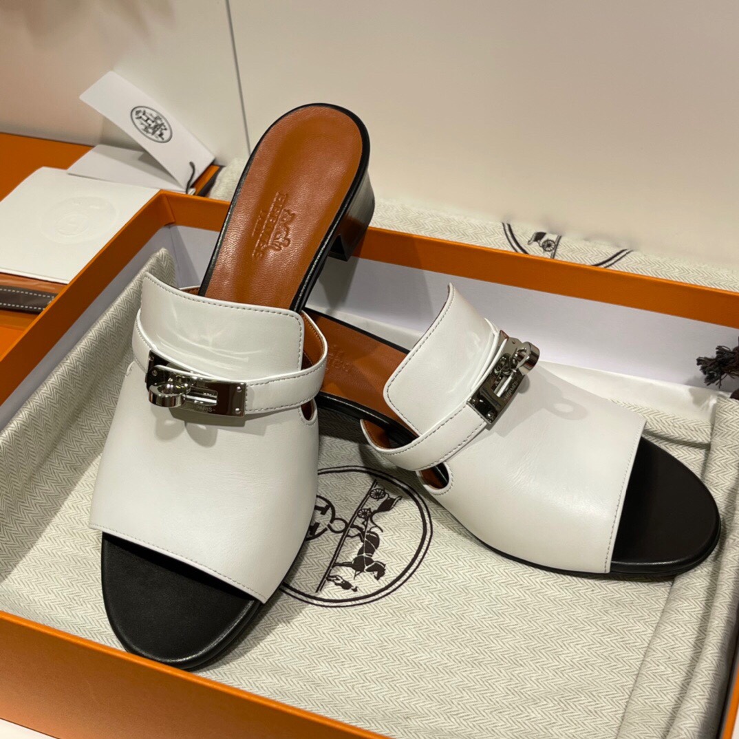 HERMES 爱马仕 拖鞋 34-41码 进口真皮大底 全手工制作