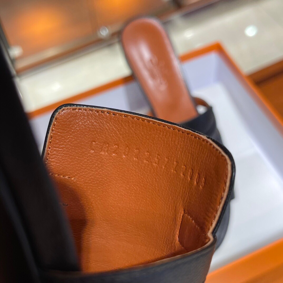 HERMES 爱马仕 拖鞋 34-41码 进口真皮大底 全手工制作