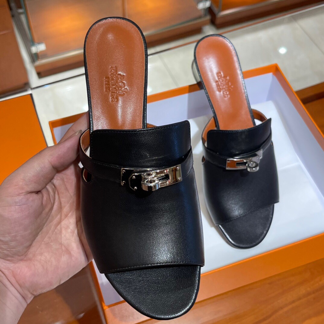 HERMES 爱马仕 拖鞋 34-41码 进口真皮大底 全手工制作