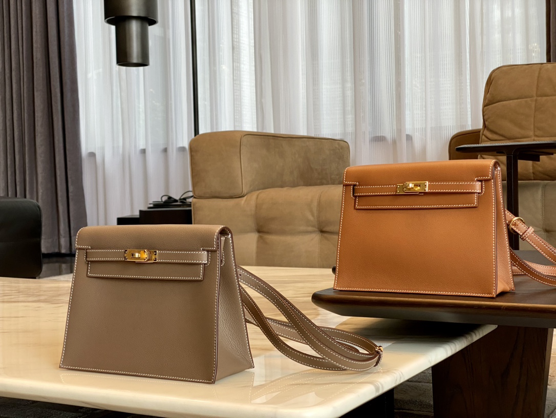 Birkinmm 铂金女王 HERMES 爱马仕 Kellydanse 22cm Evercolor皮 CK37 金棕色 进口蜜蜡线 全手工制作