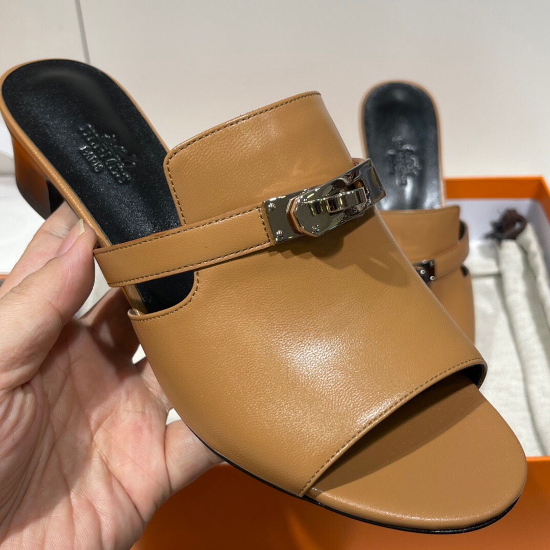 HERMES 爱马仕 拖鞋 34-41码 进口真皮大底 全手工制作
