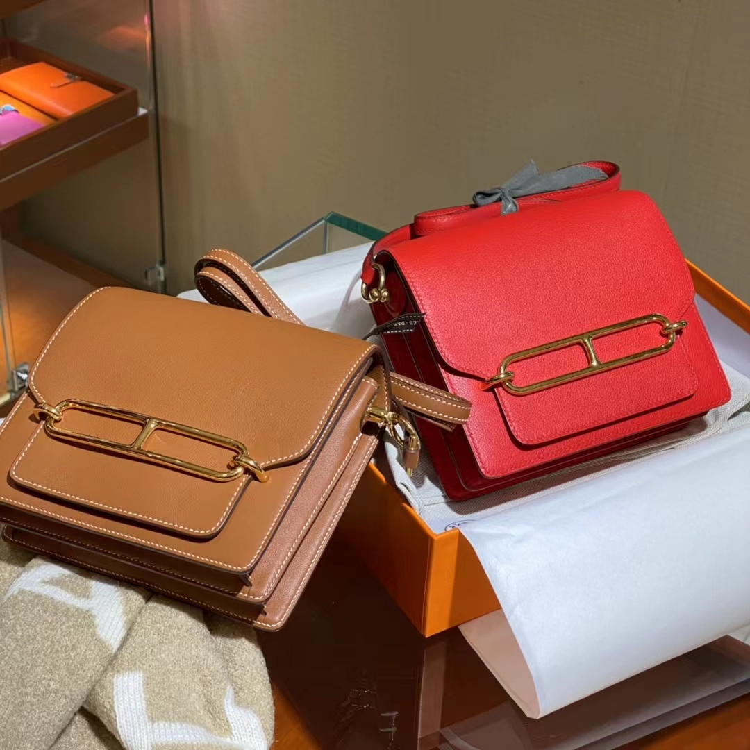 HERMES 爱马仕官网推荐 Roulis 猪鼻子 CK37 金棕色 Swift皮 进口蜜蜡线 全手工制作