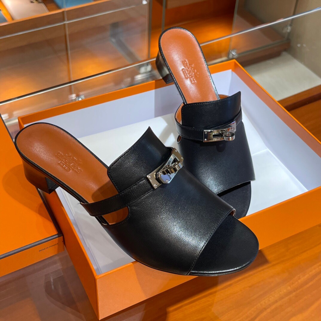 HERMES 爱马仕 拖鞋 34-41码 进口真皮大底 全手工制作