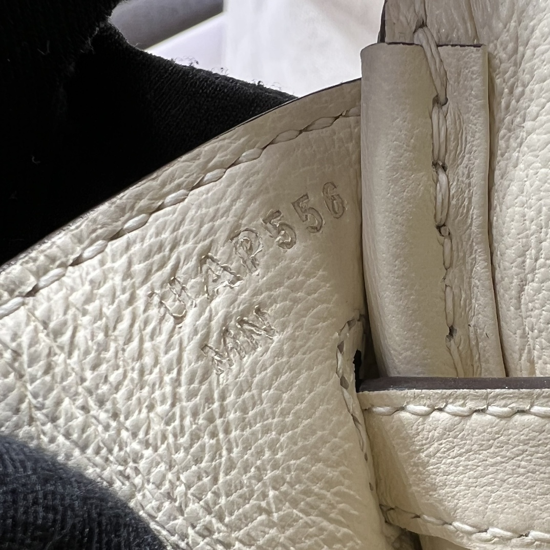HERMES 爱马仕 Birkin Cargo 25cm 10 Craie 奶昔白 进口蜜蜡线 全手工制作