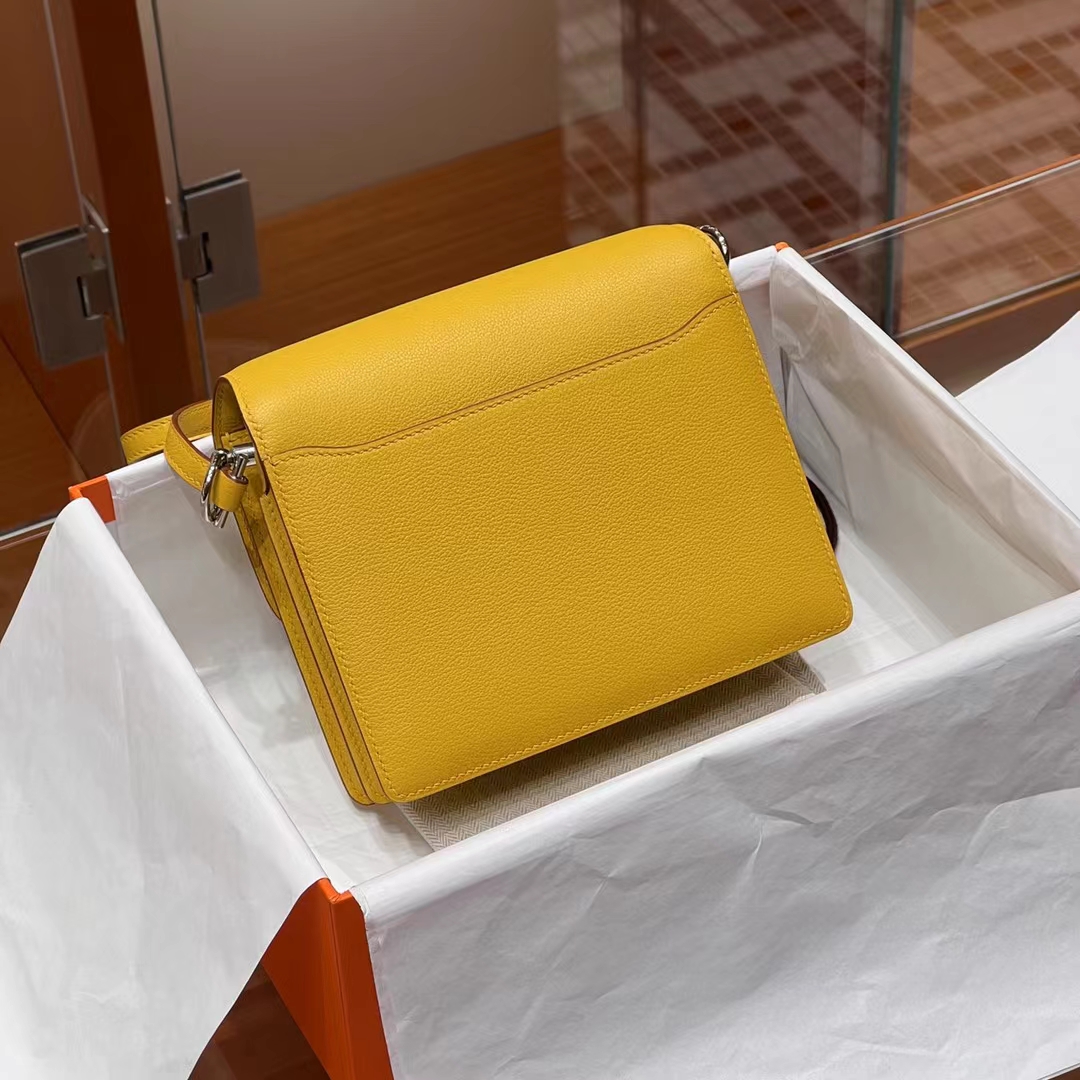 HERMES 爱马仕官网推荐 Roulis 猪鼻子 9D 琥珀黄 Swift皮 进口蜜蜡线 全手工制作