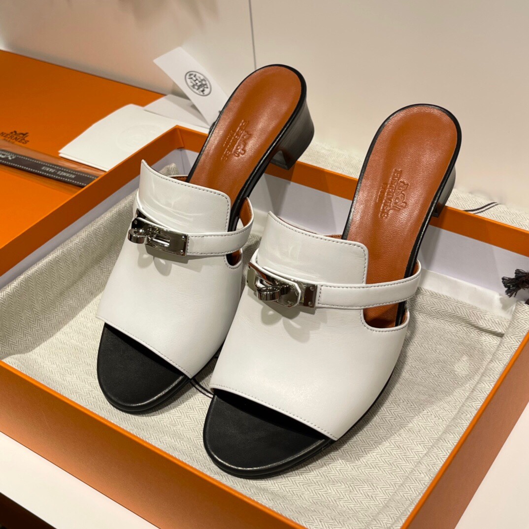 HERMES 爱马仕 拖鞋 34-41码 进口真皮大底 全手工制作
