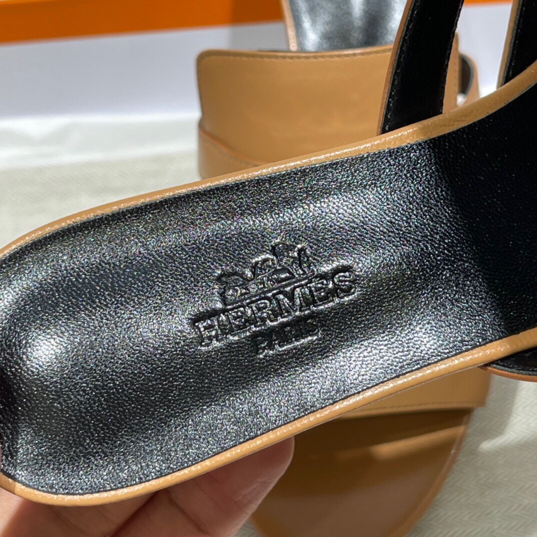 HERMES 爱马仕 拖鞋 34-41码 进口真皮大底 全手工制作
