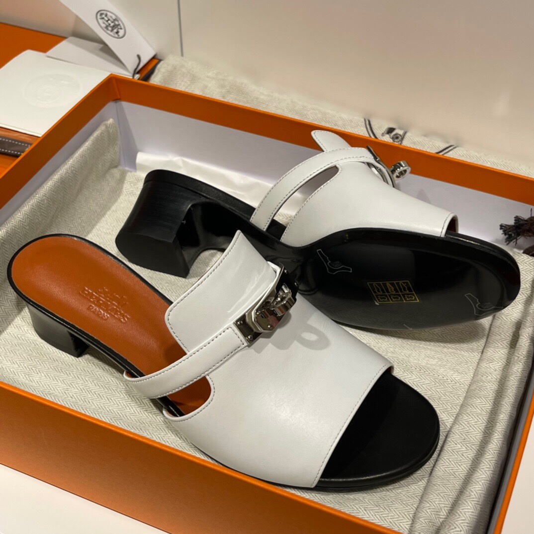 HERMES 爱马仕 拖鞋 34-41码 进口真皮大底 全手工制作