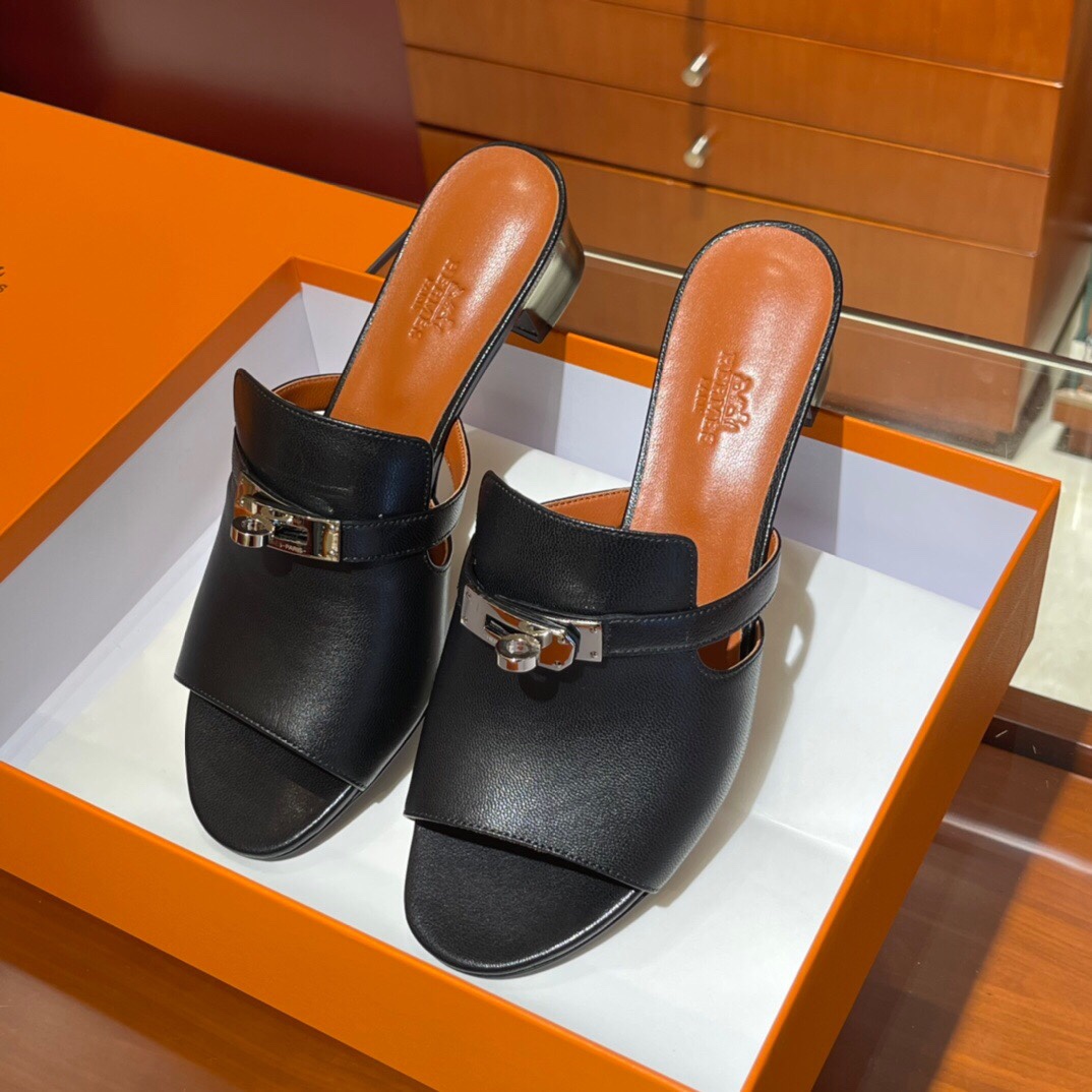 HERMES 爱马仕 拖鞋 34-41码 进口真皮大底 全手工制作