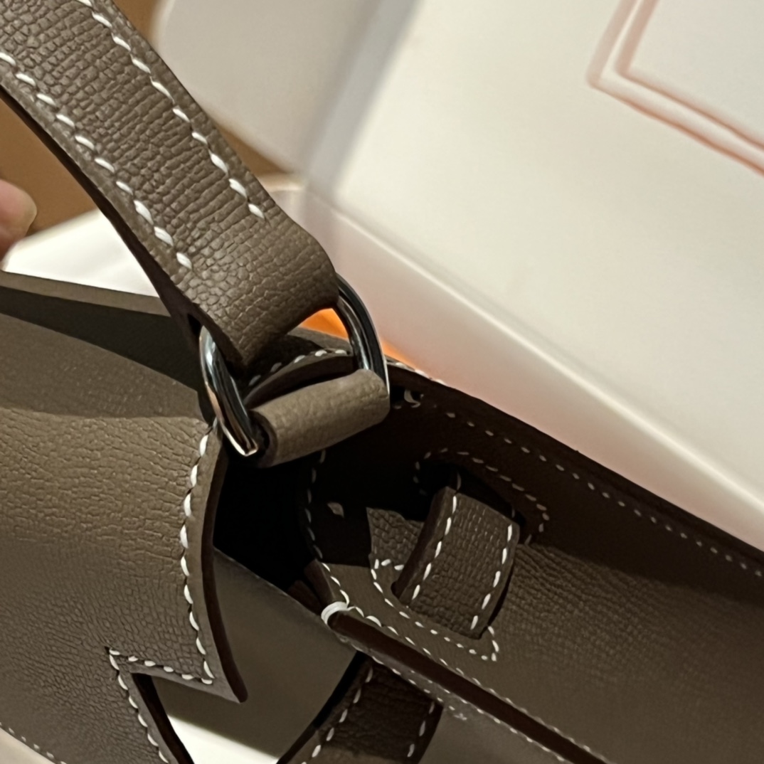 HERMES 爱马仕 【现货】 Kelly Elan 28CM 8C Gri Elephant 大象灰 Chevre 山羊皮 现货 进口蜜蜡线 全手工制作