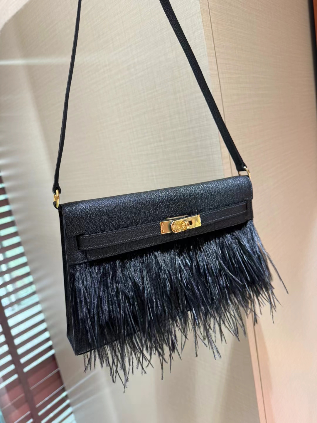 HERMES 爱马仕 【现货】 Kelly Elan 28CM 89 Nior Chevre 山羊皮 骆驼毛 现货 进口蜜蜡线 全手工制作-铂金女王 HERMES 爱马仕 【现货】 Kelly Elan 28CM 89 Nior Chevre 山羊皮 骆驼毛 现货 进口蜜蜡线 全手工制作