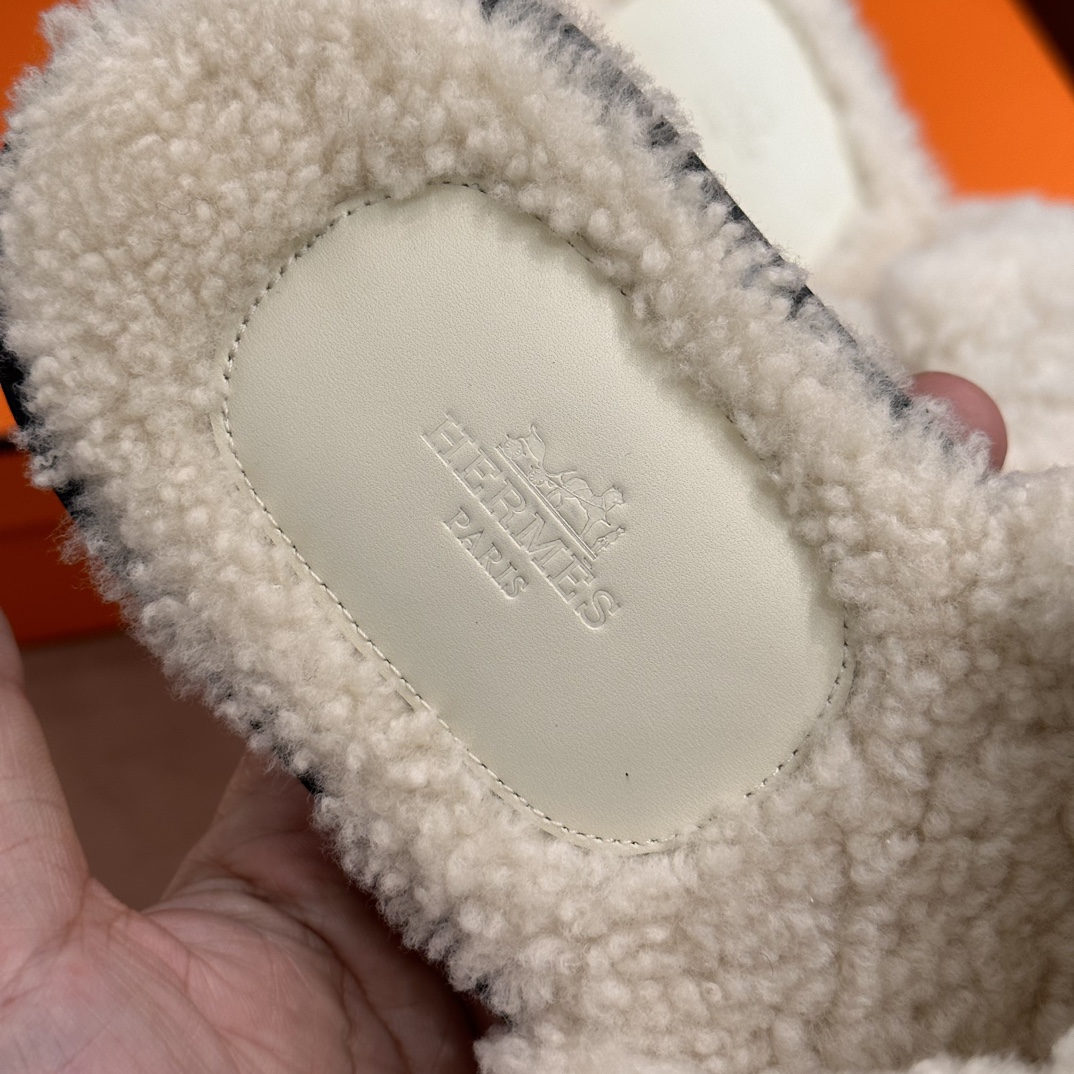 Lzmir系列男拖 羔羊毛拼接真皮大底 进口皮质 手工制作 39-45码