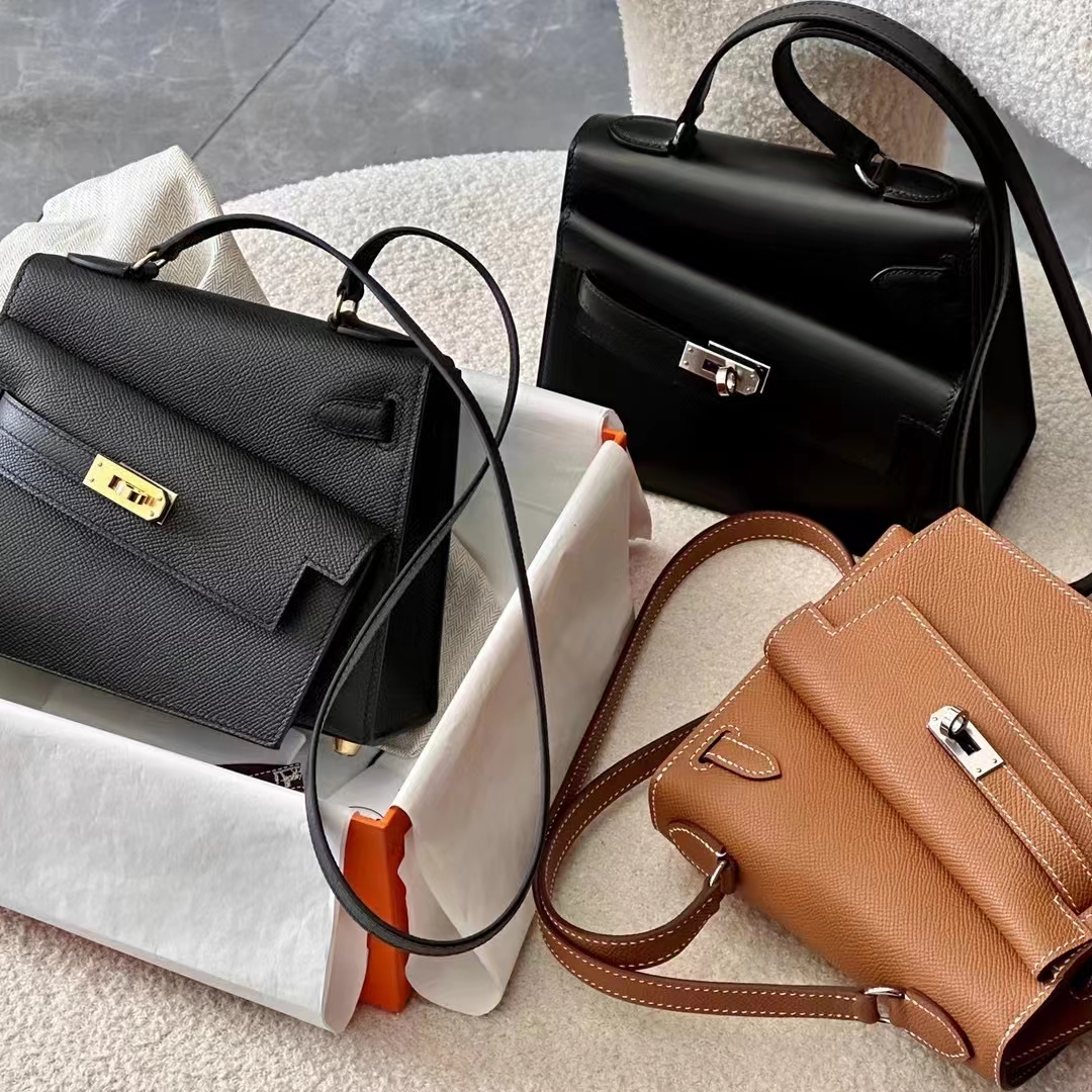 Kelly Desorder 双面Kelly Epsom 89 Nior 经典黑 进口蜜蜡线 全手工制作